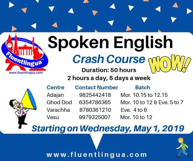 Spoken English crash course @ Fluentlingua