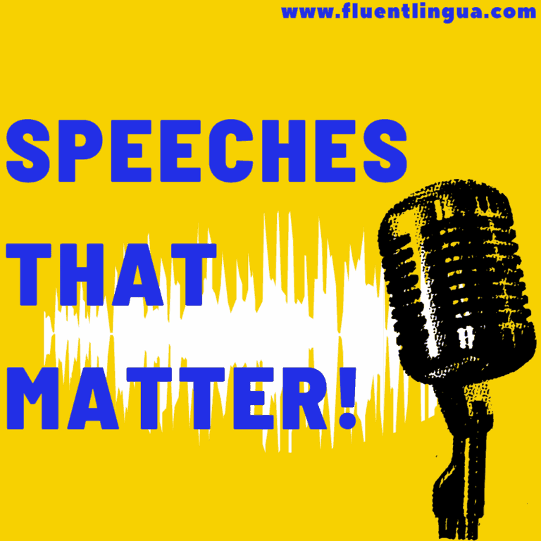 Speeches that Matter