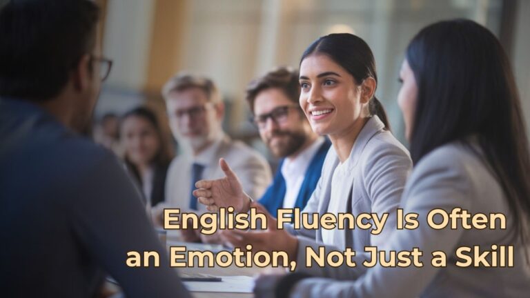 English Fluency Is Often an Emotion, Not Just a Skill